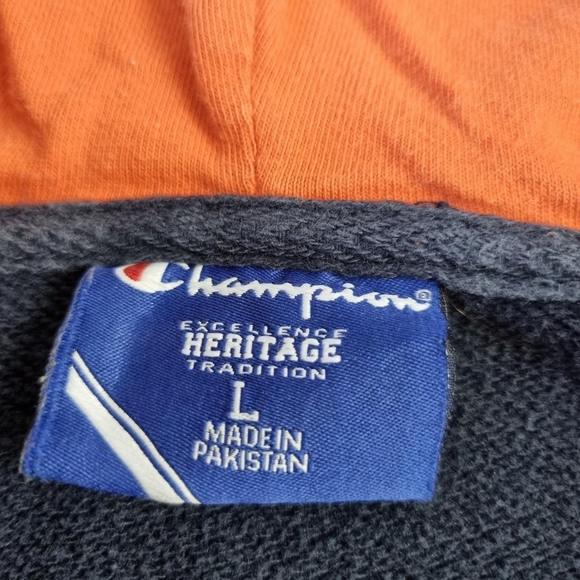 Vintage Champion Hoodie Syracuse University Orange Sweatshirt Men’s Size Large. - Picture 8 of 8